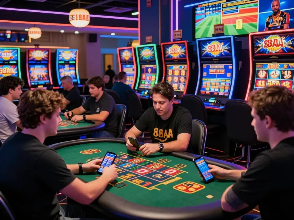Engaging scene of players enjoying games at 88aa nhà cái uy tín online platform with vibrant visuals and user-friendly interface.