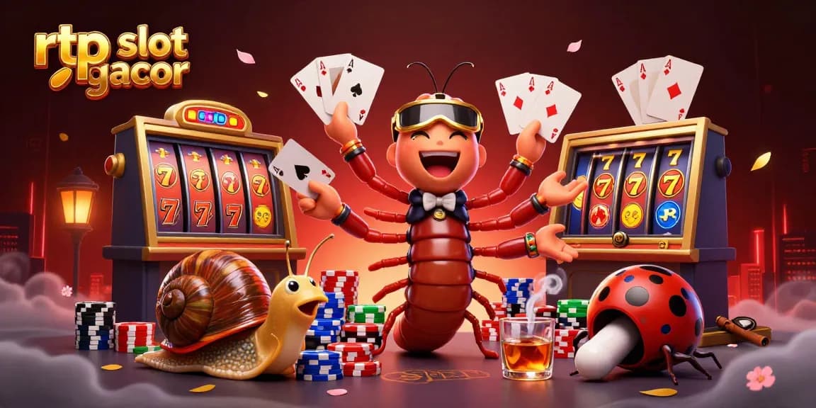 Engage with rtp slot gacor in a dynamic 3D casino scene filled with vibrant slot elements.