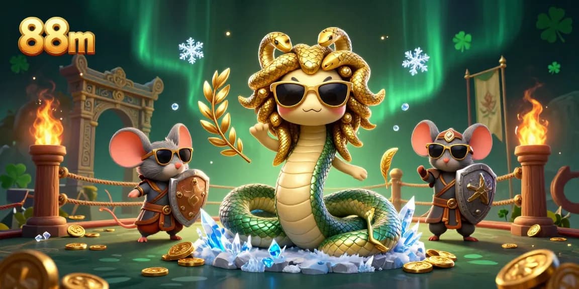 Experience the thrilling atmosphere of 88m with Medusa and warrior symbols, showcasing top betting opportunities.