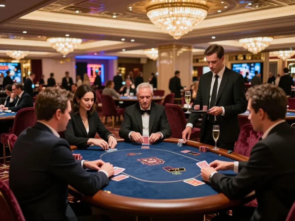 Experience the thrill of high-stakes gambling at nhà cái F168's exclusive VIP gaming area with poker action.