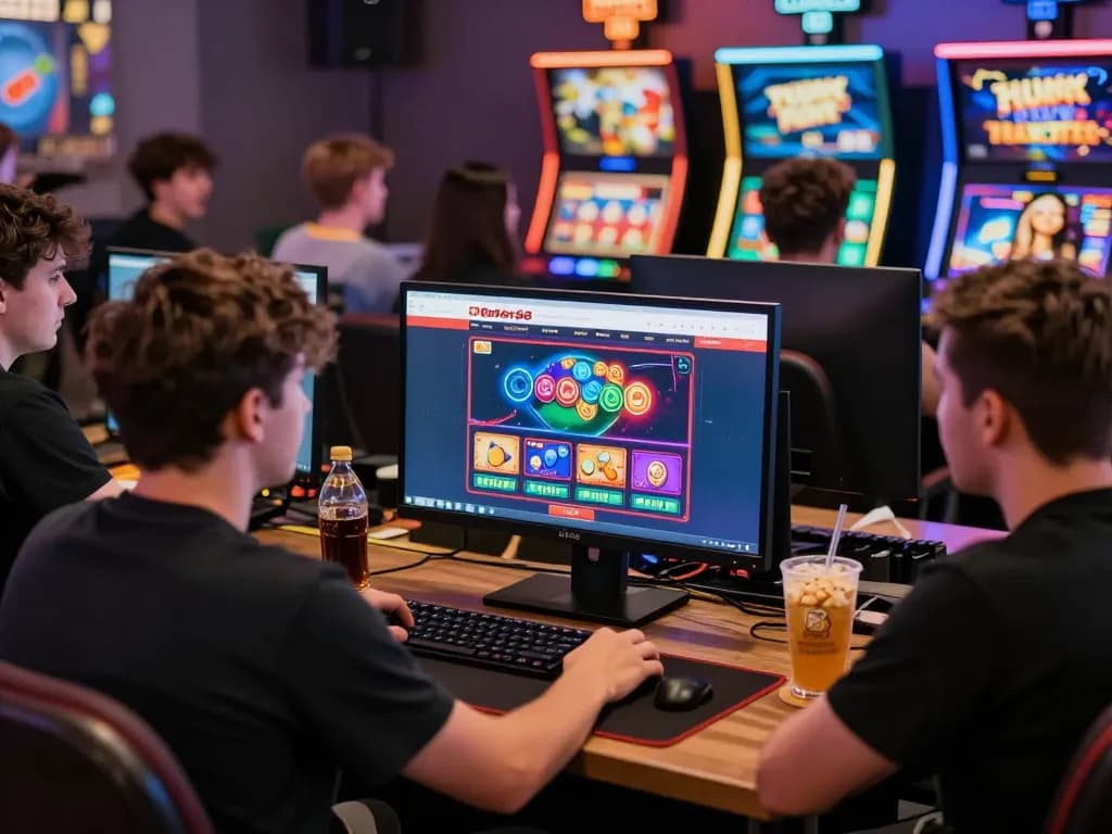Players engaging with Onbet88 casino games in an exciting online gaming environment.