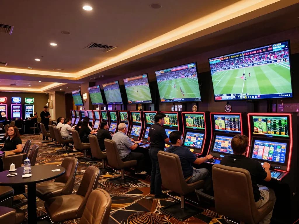 Experience link chính thức C168 while engaging in live sports betting at a modern casino.