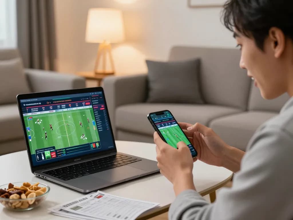 Engaging in sports betting on smartphone at home emphasizes 88aa trang chủ experience.