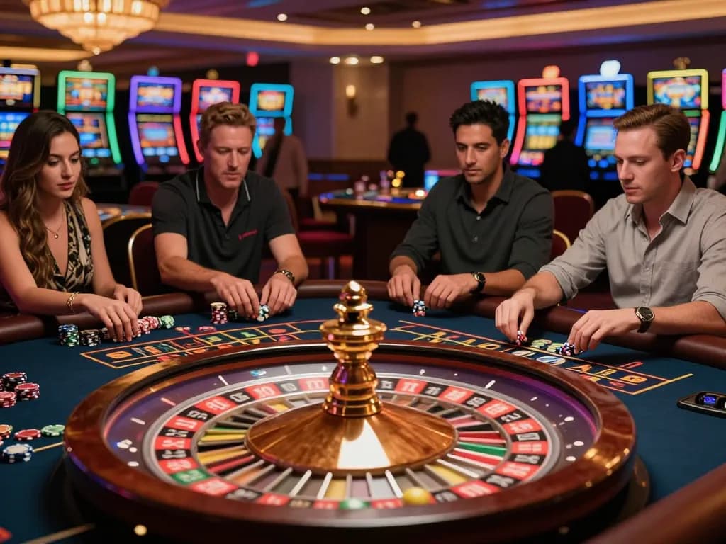 Experience the excitement of megaplus88 roulette with players engaging in thrilling bets