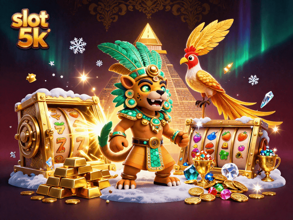 Spin winning reels in the dynamic slot 5k scene filled with treasures and excitement.