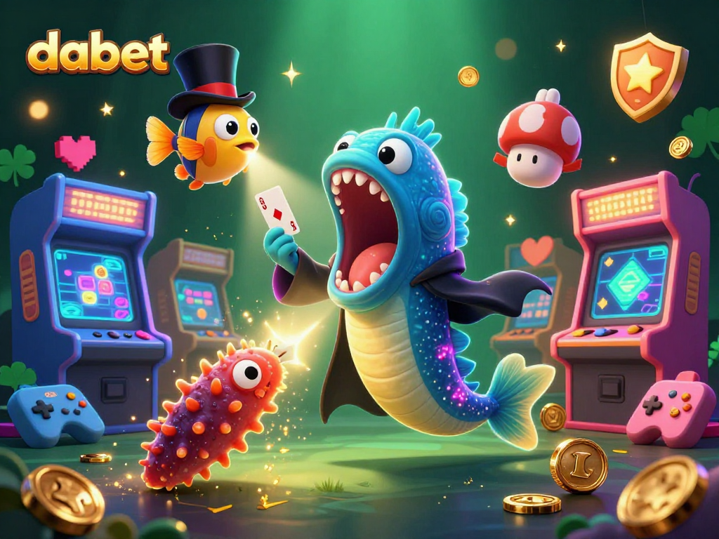 Dabet showcases a magical underwater scene with enchanting characters performing exciting card tricks.