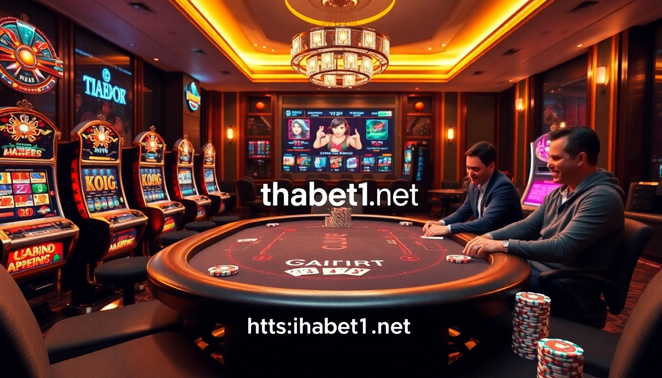 Experience thrilling games at https://thabet1.net/ with vibrant casino visuals.