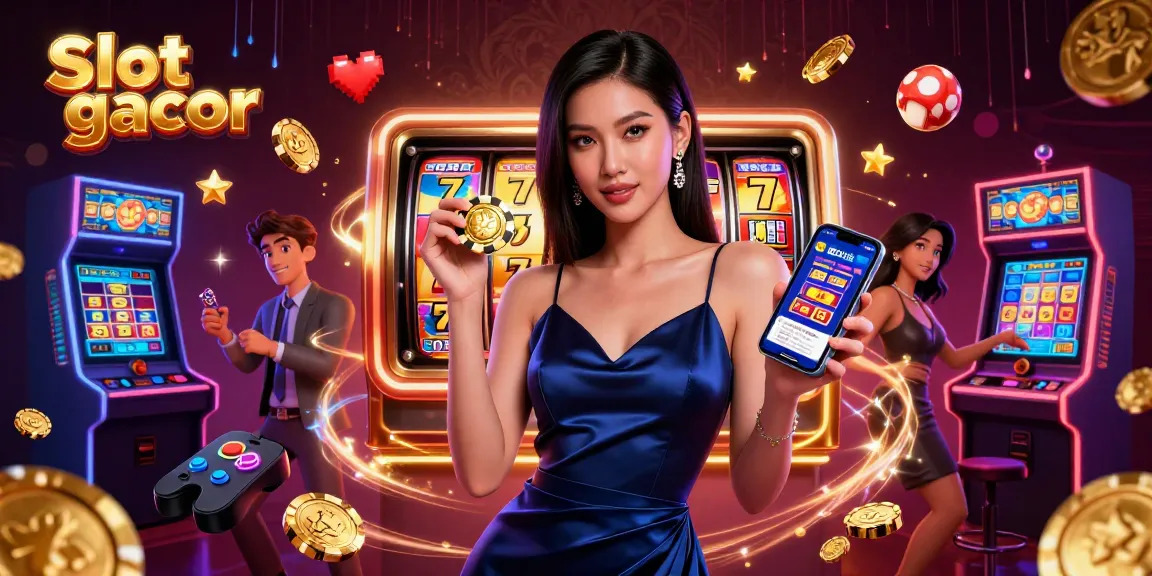 Spin to win on Slot gacor with vibrant 3D visuals showcasing excitement and jackpots.