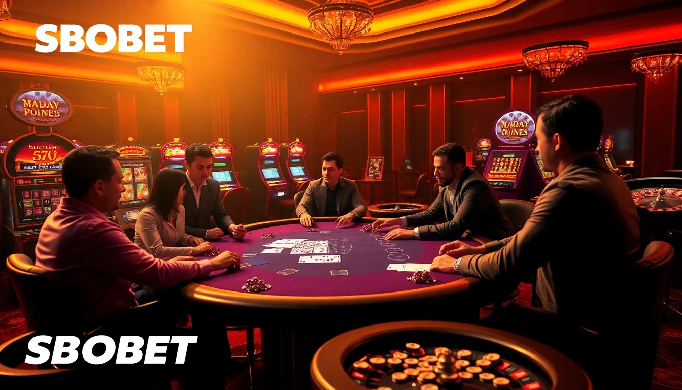 Experience the thrill of betting at SBOBET with engaging poker and casino games in vibrant settings.