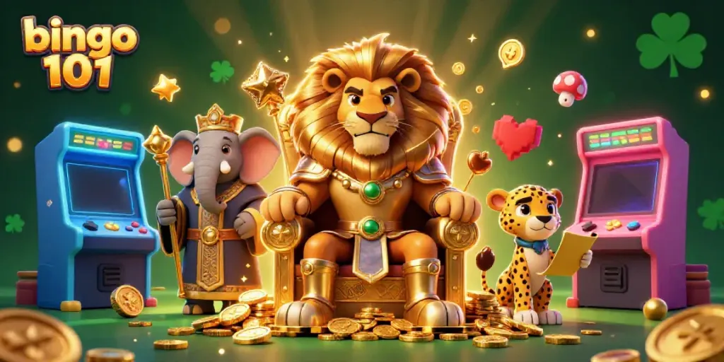 Experience thrilling Bingo 101 action with colorful characters and vibrant gaming elements.