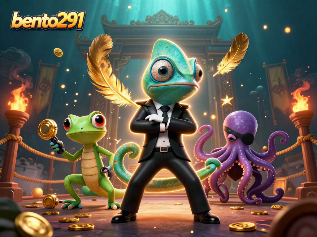 Engage with bento291's dynamic casino scene featuring colorful casino characters and vibrant elements.