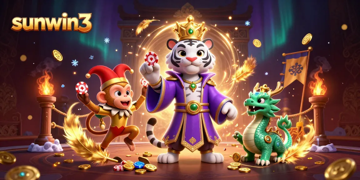 Experience thrilling wins at sunwin3 with playful characters and dynamic casino elements.