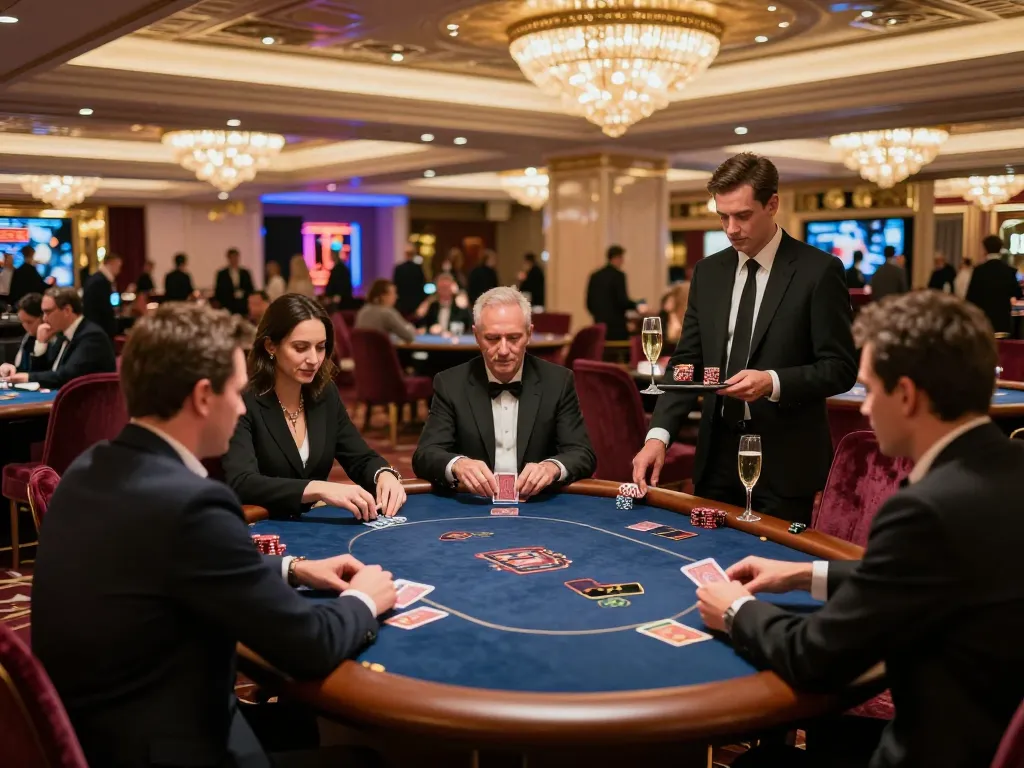 Experience the thrill of high-stakes gambling at nhà cái F168's exclusive VIP gaming area with poker action.