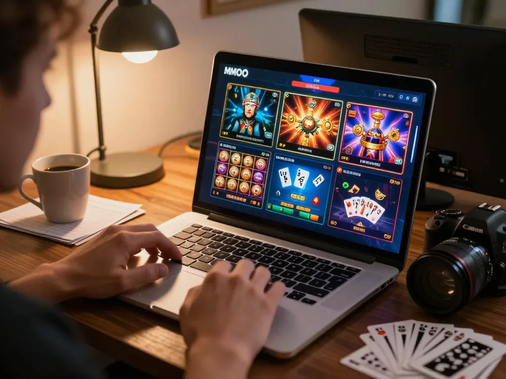 Experience exciting gameplay at MMOO with diverse online slots and poker options.