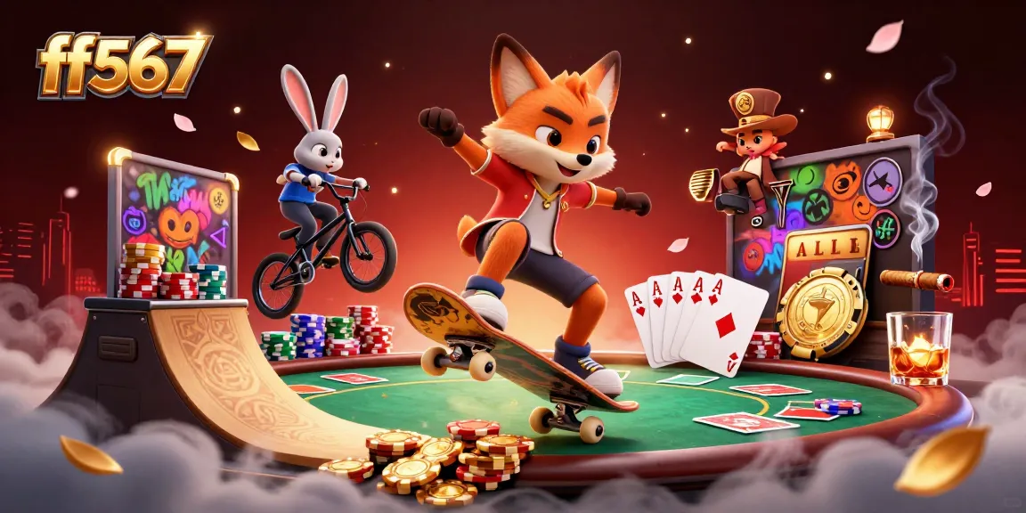 ff567 oferece uma experiência de jogo segura com uma ilustração vibrante e cheia de ação no cassino.