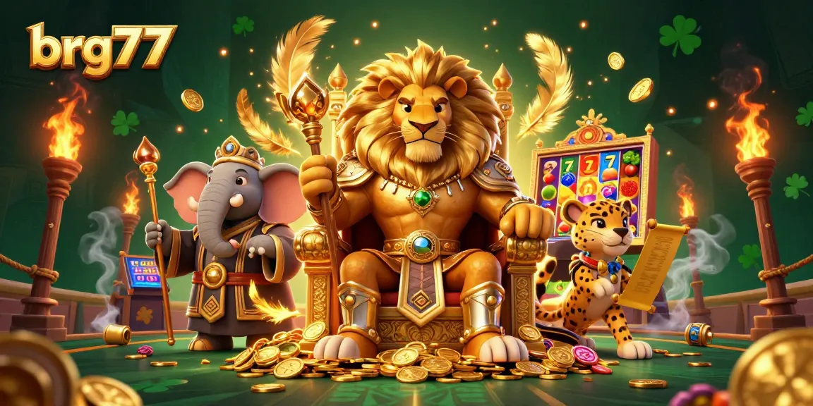 Experience the vibrant action and excitement of brg77's online casino with dynamic slots and engaging characters.