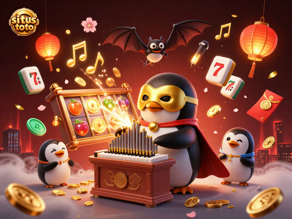 Experience thrilling wins at situs toto with golden coins flying from the opulent pipe organ.