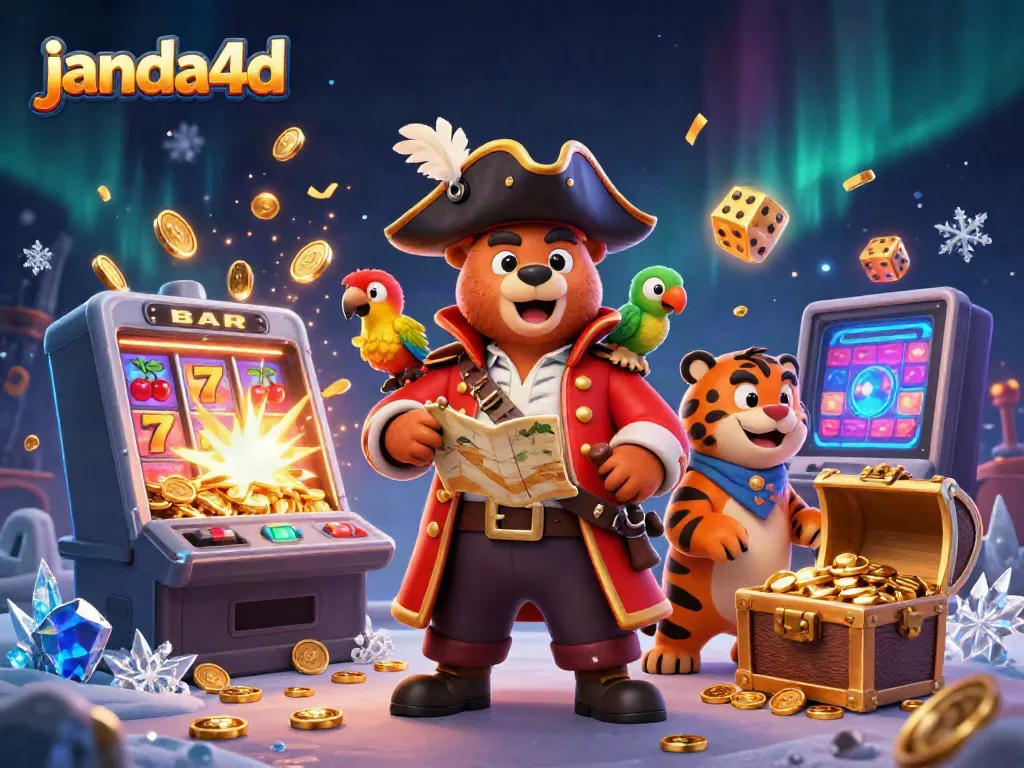 Janda4d memberikan pengalaman bermain yang menarik dengan kombinasi karakter dan mesin slot dalam ilustrasi 3D.
