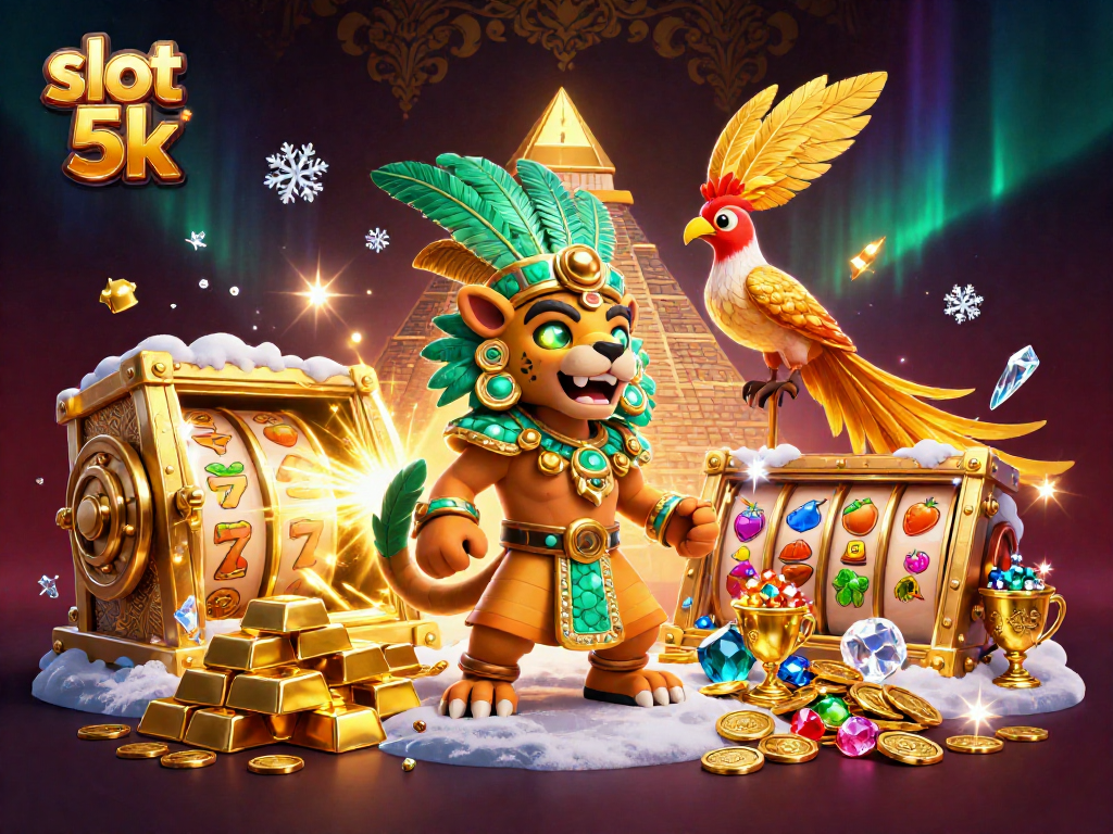 Spin winning reels in the dynamic slot 5k scene filled with treasures and excitement.