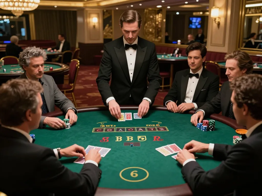 Pemain yang merumuskan strategi di meja blackjack di kasino bergengsi, todosobrecomunicacion fokus pada taktik kemenangan