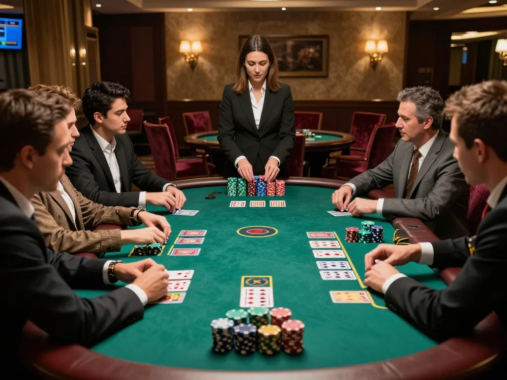 Engaging blackjack gameplay at go8 casino, showcasing chips, cards, and dynamic atmosphere