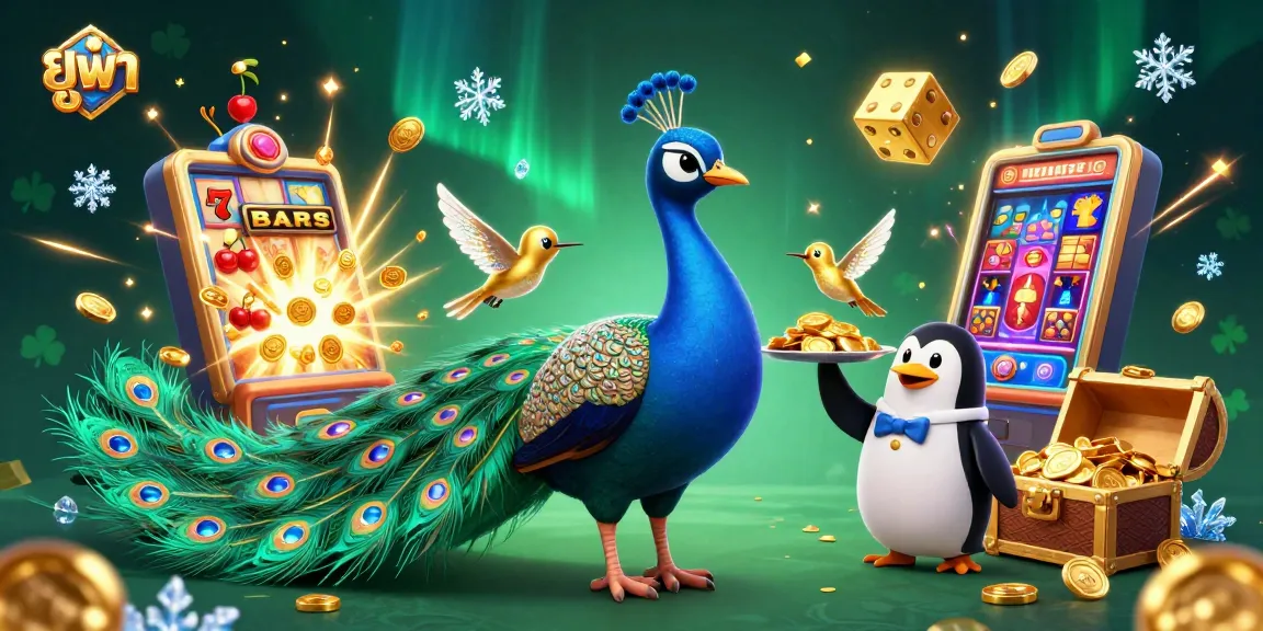 Experience thrilling ยูฟ่า gaming with vibrant characters amidst dazzling casino elements and jackpots.