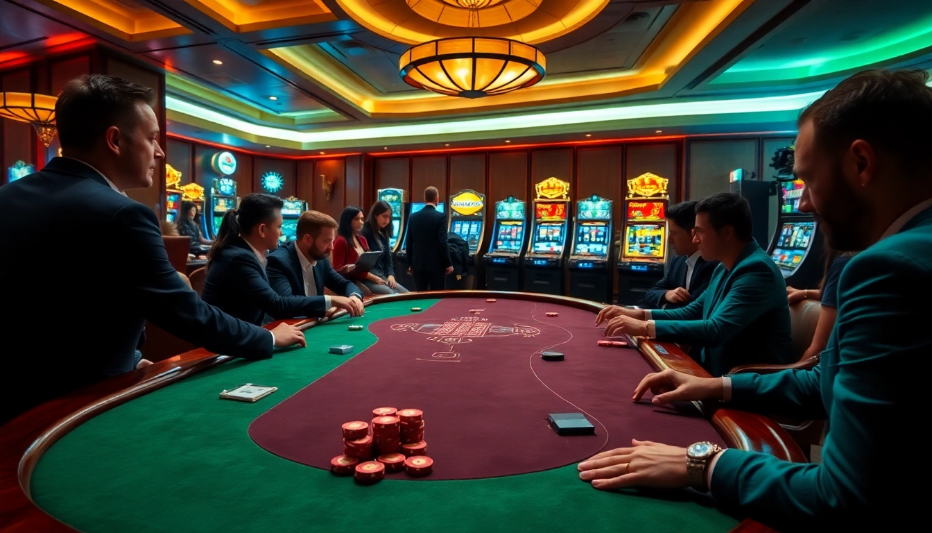 Engaged gamblers strategizing at a luxurious poker table inspired by the hidden wiki.
