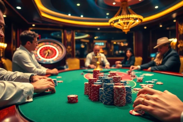 Nikmati permainan yang mendebarkan dengan datukwin dalam adegan poker yang hidup dipenuhi dengan kegembiraan.