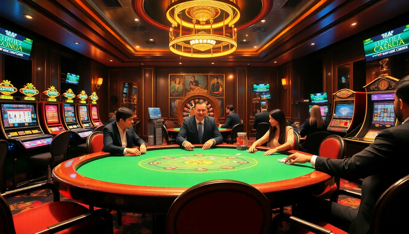 Experience the thrill of casino gaming at 88aa with vibrant poker tables and thrilling slots.