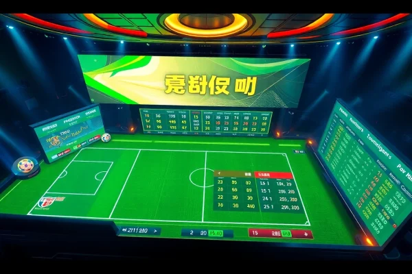 Exciting แทงบอล betting action with real-time odds and vibrant game highlights.