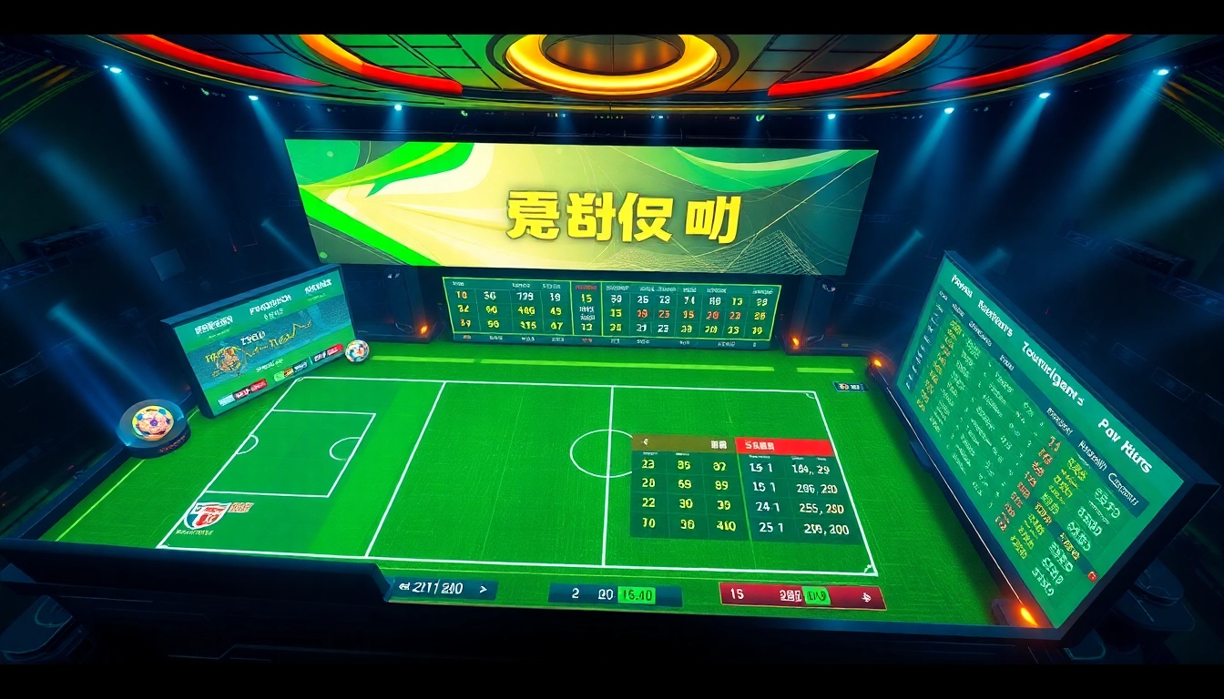 Exciting แทงบอล betting action with real-time odds and vibrant game highlights.