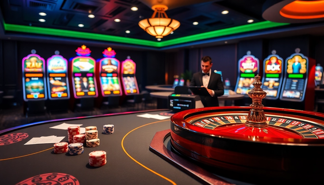 Experience luxury gaming at j88vip2 with vibrant casino tables, dynamic dealer interactions, and thrilling slot machines.