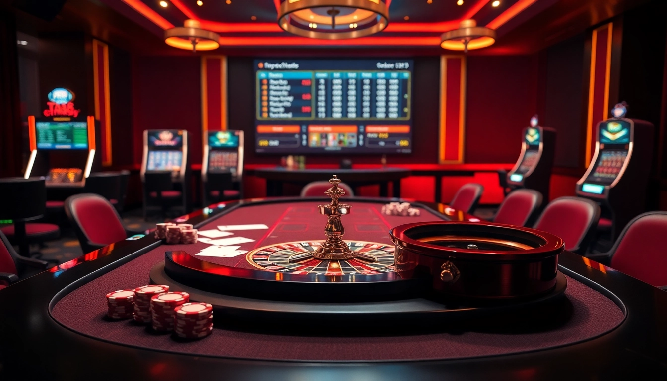 Experience thrilling gameplay at ta88 com with luxurious casino tables and dynamic betting action.