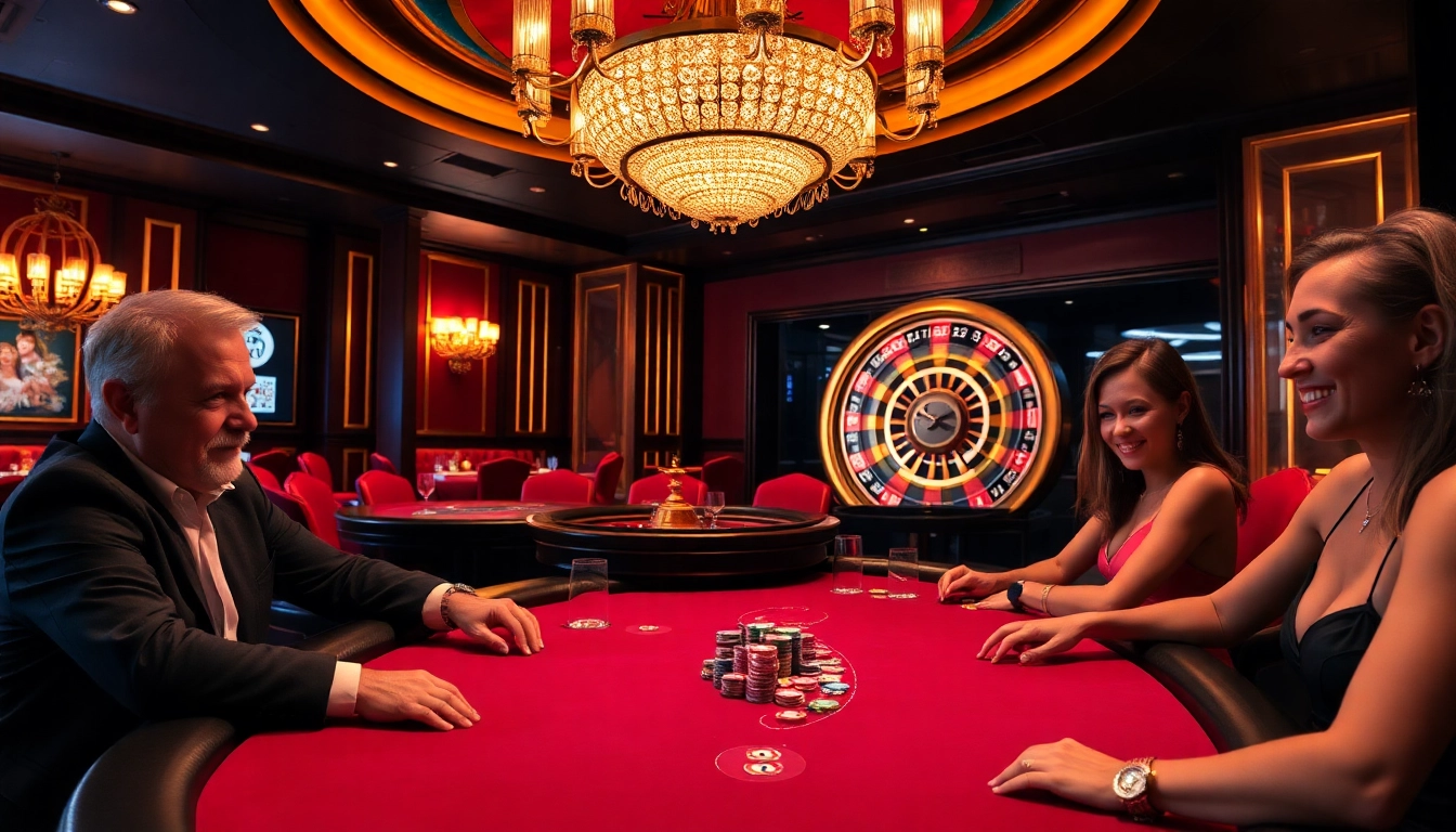 Experience the thrill of SODO Casino with players enjoying an exciting poker game and roulette.