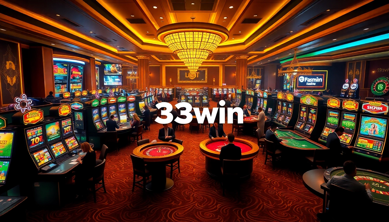 Engaged players enjoying games with a luxurious 33win online casino atmosphere.