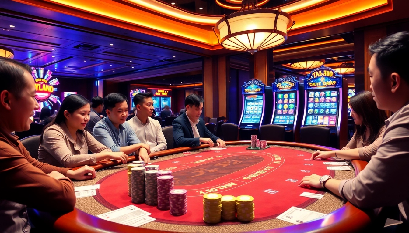 Experience the excitement of tg88 đăng nhập at a luxurious casino table with vibrant gaming elements.