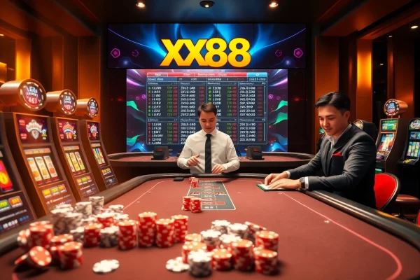 Experience the excitement at XX88 with engaging casino games and professional dealers.