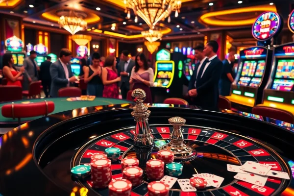 Experience thrilling gambling at https://kkwin.diy/ with an exciting casino atmosphere showcasing roulette and poker games.