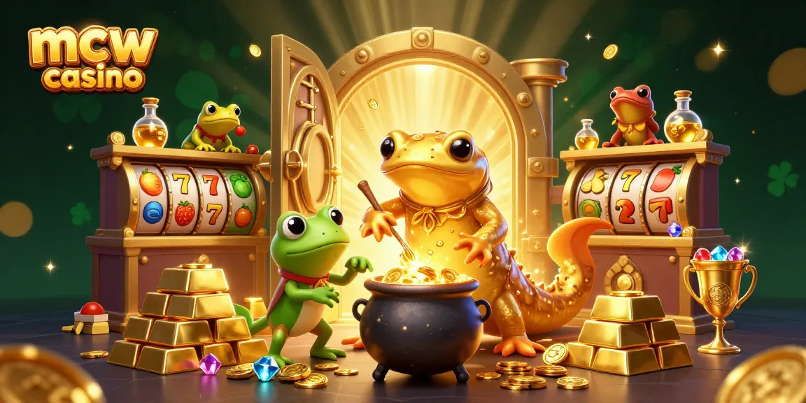 Experience the enchanting mcw casino with magical golden elements and slot machine excitement.