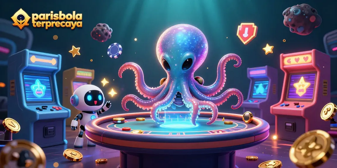 Join the exciting world of parisbola terpercaya with imaginative casino adventures in a vibrant illustration.
