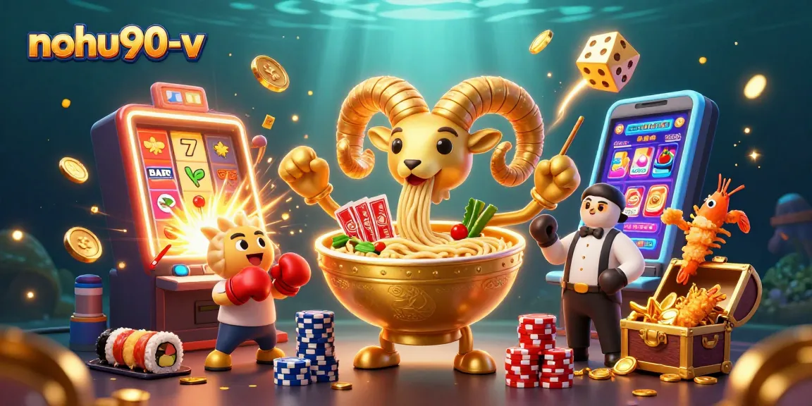 Spin to win at nohu90-v with festive characters in a 3D casino extravaganza!