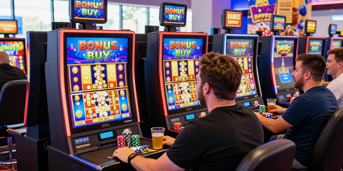 Exciting Bonus Buy slots gameplay experience at https://bbsfieldguide.org.uk/ featuring lively players enjoying vibrant gaming environment.